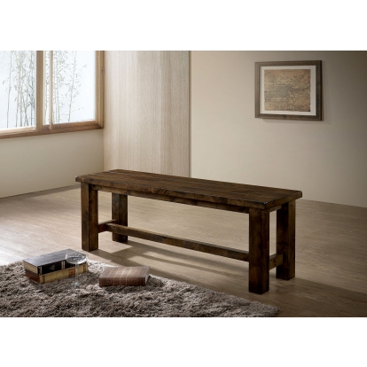 Kristen Rustic Oak Bench Model CM3060BN by Furniture of America