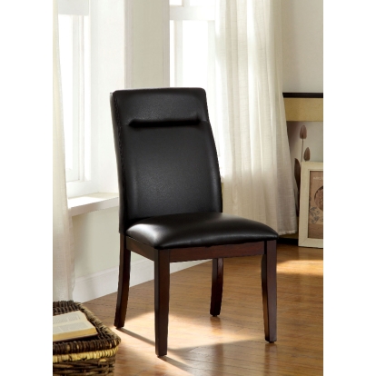 Lawrence Contemporary Dark Cherry Side Chair (Set of 2) Model CM3130SC-2PK by Furniture of America