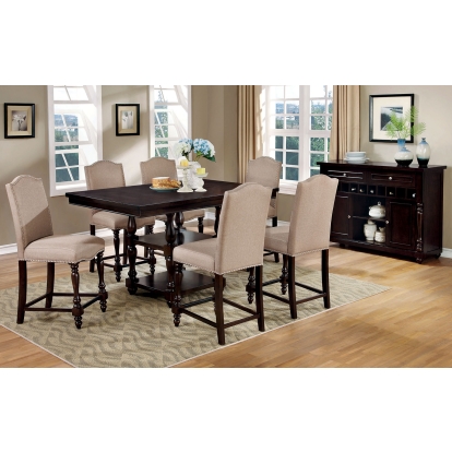 Hurdsfield Transitional Antique Cherry Counter Height Table Model CM3133PT by Furniture of America