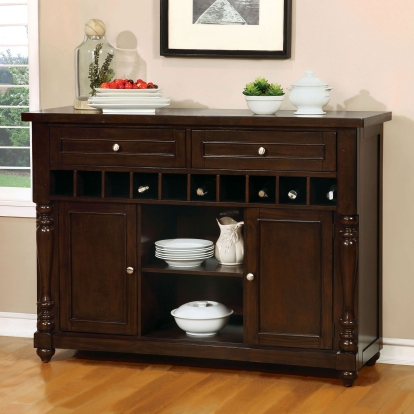 Hurdsfield Transitional Antique Cherry Server Model CM3133SV by Furniture of America