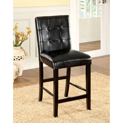 Bahamas Transitional Black Counter Height Chair (Set of 2) Model CM3188BK-PC-2PK by Furniture of America