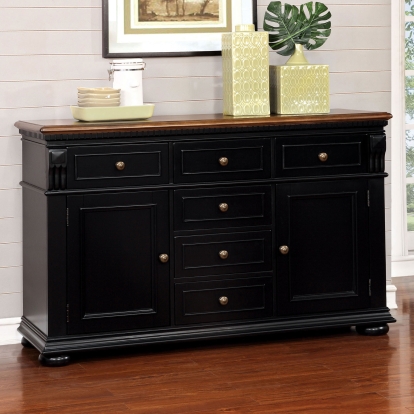 Sabrina Transitional Black/Cherry Server Model CM3199BC-SV by Furniture of America