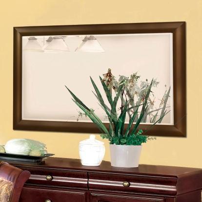 St. Nicholas Transitional Antique Cherry Mirror Model CM3224M by Furniture of America