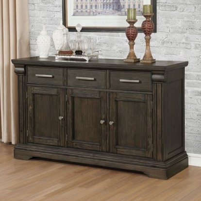 Furniture of America Faulk Transitional Solid with Wood Veneer Espresso Server Model CM3310SV