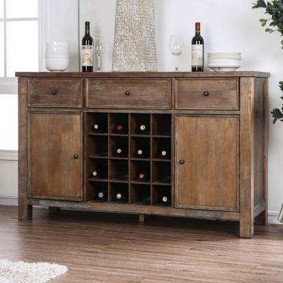Sania Rustic Oak Server Model CM3324A-SV-VN by Furniture of America