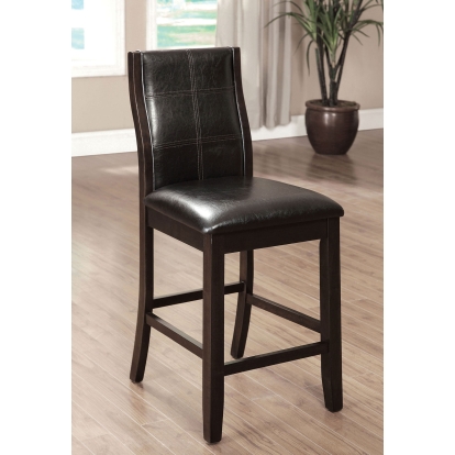 Townsend Transitional Brown Cherry Counter Height Chair (Set of 2) Model CM3339DK-PC-2PK by Furniture of America