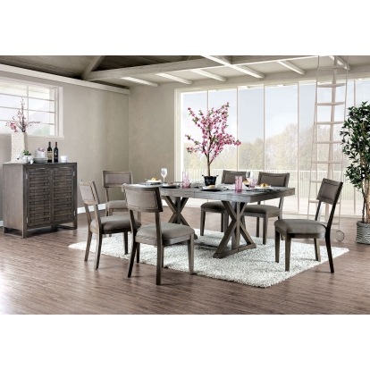 Leeds Rustic Gray Dining Table Model CM3387T-TABLE by Furniture of America