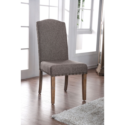 Bridgen Rustic Natural/Brown Side Chair (Set of 2) Model CM3429SC-2PK by Furniture of America