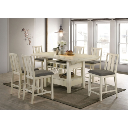 Wilsonville Transitional Antique White Counter Height Table Model CM3515WH-PT-TABLE by Furniture of America