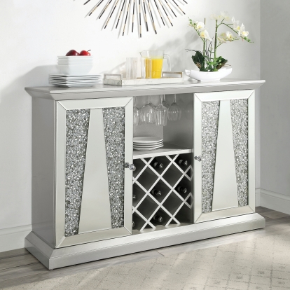 Regensdorf Glam Metallic Silver Server Model CM3516SV by Furniture of America