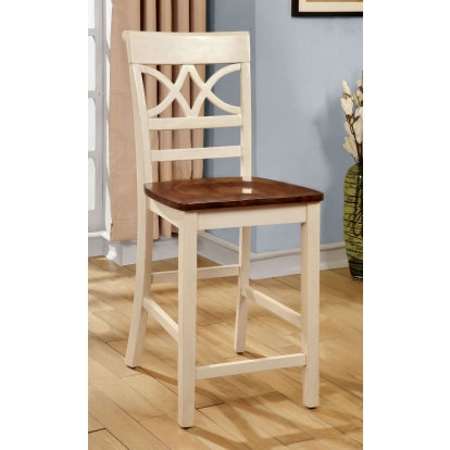 Torrington Transitional Black/Cherry Counter Height Chair (Set of 2) Model CM3552WC-PC-2PK by Furniture of America
