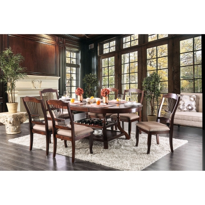 Jordyn Transitional Brown Cherry Dining Table Model CM3626T by Furniture of America