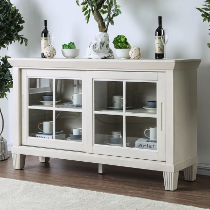 Daniella Transitional Antique White Server Model CM3630SV by Furniture of America