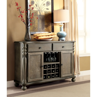 Kathryn Transitional Rustic Oak Server Model CM3872SV by Furniture of America