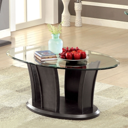 Manhattan Contemporary Gray Coffee Table Model CM4104GY-C-PK by Furniture of America
