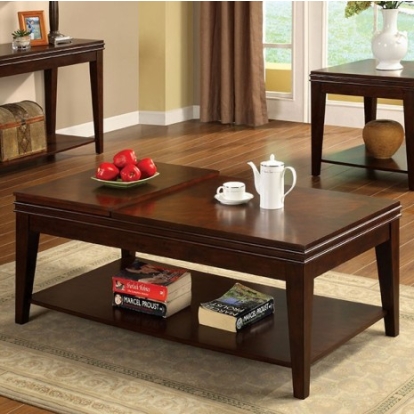Furniture of America Richmond Transitional Dark Cherry Dark Cherry Coffee Table Model CM4134C