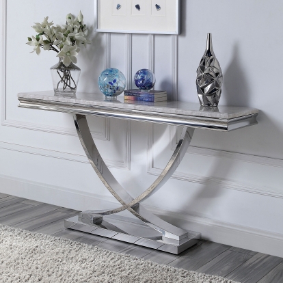 Wettingen Chrome Sofa Table Model CM4285S-TABLE by Furniture of America