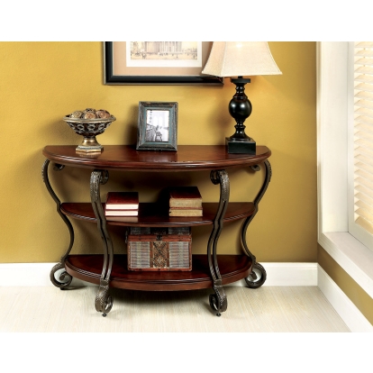 May Brown Cherry Sofa Table Model CM4326S by Furniture of America