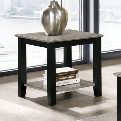 Ciana Gray/Black End Table Model CM4383E by Furniture of America