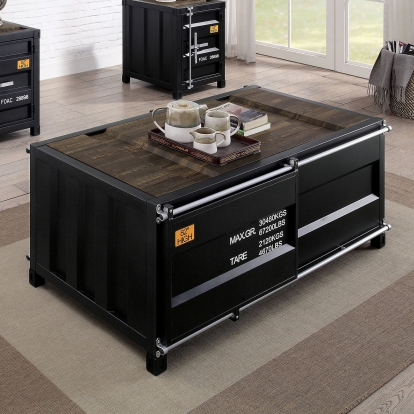 Dicargo Black Coffee Table Model CM4789BK-C by Furniture of America