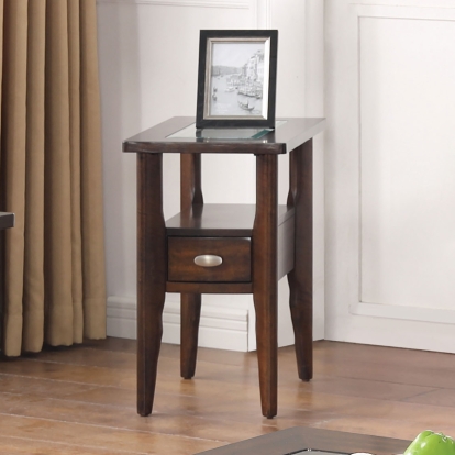 Riverdale Dark Walnut Side Table Model CM4905WN-ST by Furniture of America