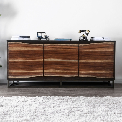 Fulton Dark Oak/Dark Walnut 64" Media Chest Model CM5212-TV by Furniture of America