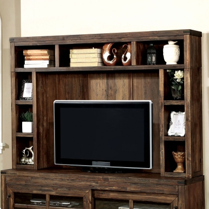 Hopkins Wire Brushed Dark Walnut Hutch Model CM5233-H by Furniture of America