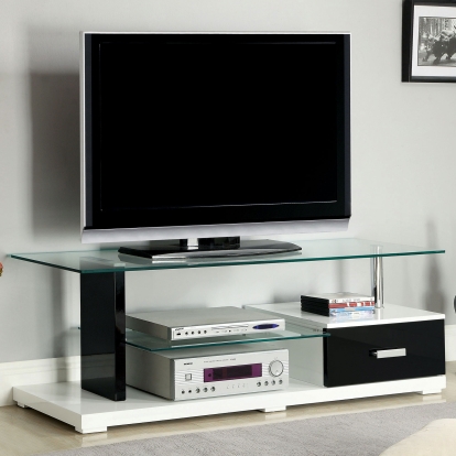 Egaleo Black/White 55" TV Console Model CM5814-TV by Furniture of America