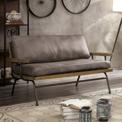 Santiago Ash Brown Loveseat Model CM6077BR-LV by Furniture of America