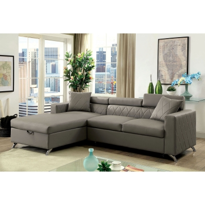 Dayna Gray Sectional Model CM6292-SECTIONAL by Furniture of America