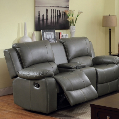 Sarles Gray Motion Console Loveseat Table Model CM6326-LV by Furniture of America
