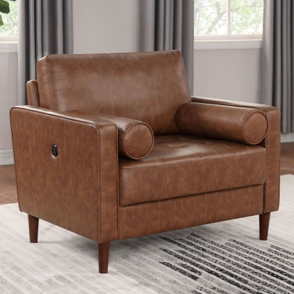 Horgen Cognac Chair Model CM6452BR-CH by Furniture of America