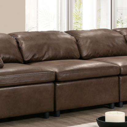 Tamera Brown Armless Chair Model CM6472-CH by Furniture of America