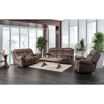 Celia Brown Sofa with Loveseat Model CM6583-2PC by Furniture of America