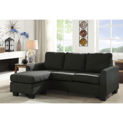 Erin Dark Gray Sectional Model CM6593GY by Furniture of America
