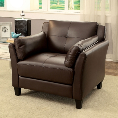 Ysabel Brown Chair Model CM6717BR-CH-PK by Furniture of America
