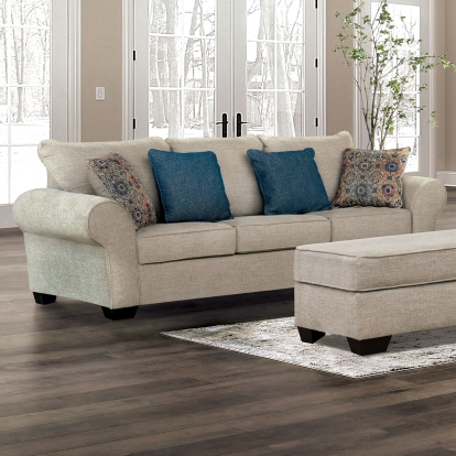 Henley Beige Sofa with Pillows Model CM6732BG-SF by Furniture of America