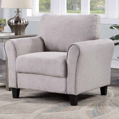 Barnet Light Gray Chair Model CM6741LG-CH by Furniture of America