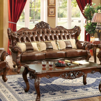 Jericho Brown/Dark Oak Sofa Model CM6786-SF-PK by Furniture of America