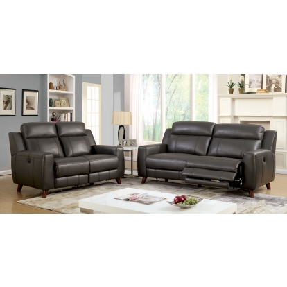 Rosalynn Gray Power Sofa with Power Loveseat Model CM6804-2PC by Furniture of America