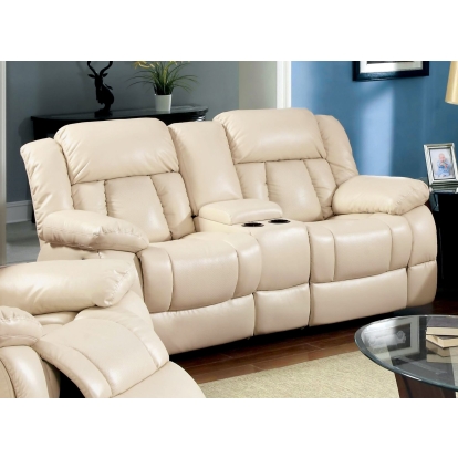 Barbado Ivory Loveseat with 2 Recliners Model CM6827LV by Furniture of America