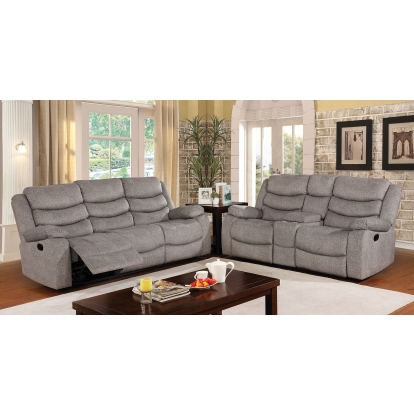 Castleford Light Gray Sofa with Loveseat Model CM6940-2PC by Furniture of America