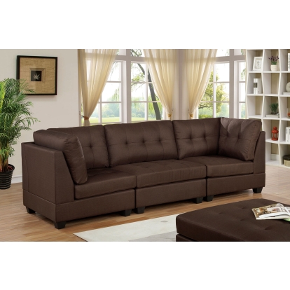 Pencoed Brown Sofa Model CM6957BR-SF-PK by Furniture of America