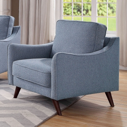 Maxime Light Blue Chair Model CM6971BL-CH by Furniture of America