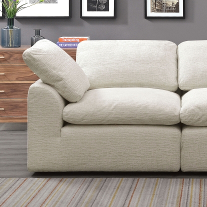 Joel Cream Corner Chair Model CM6974BG-CNR by Furniture of America