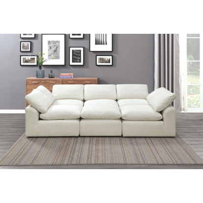Joel Cream Sleeper Sofa Model CM6974BG-SLEEPER by Furniture of America
