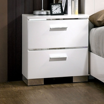 Malte White Night Stand Model CM7049WH-N by Furniture of America