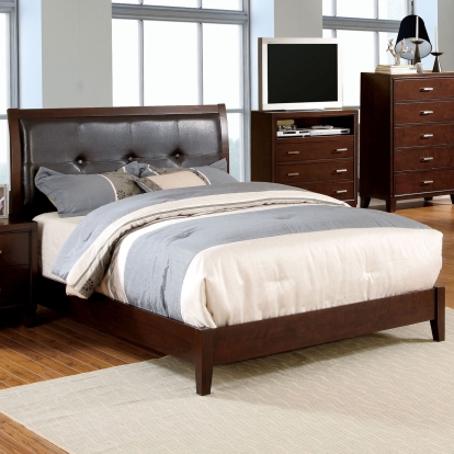 Enrico Brown Cherry Queen Bed Model CM7068Q-BED by Furniture of America