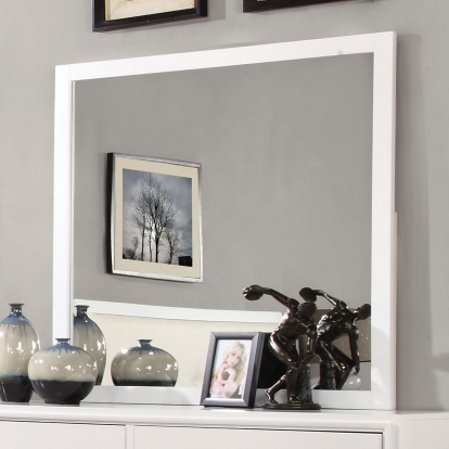 Enrico White Mirror Model CM7068WH-M by Furniture of America