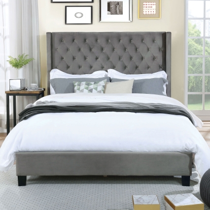 Ryleigh Gray Queen Bed Model CM7141GY-Q-BED by Furniture of America